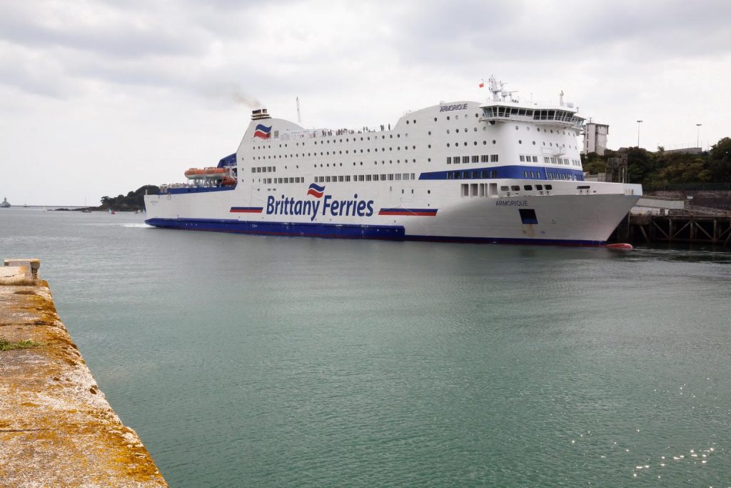 Plymouth to Roscoff Ferry Armorique in Dock