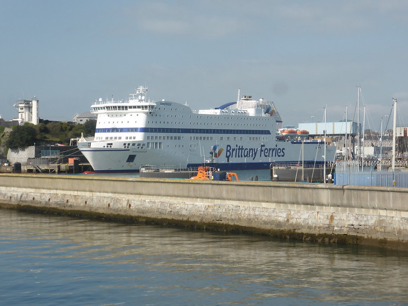 Armorique at the Millbay Docks at Plymouth Ferry Port, Plymouth to Roscoff ferry check-in
