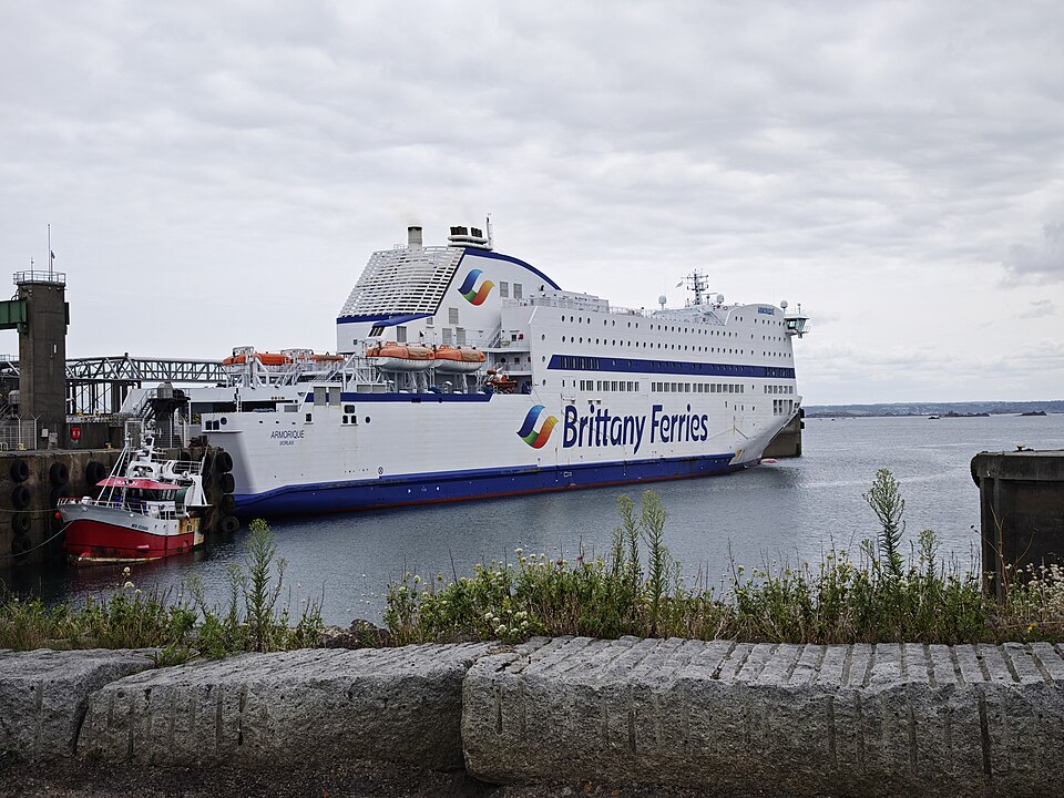 Armorique docked at Roscoff Ferry Port