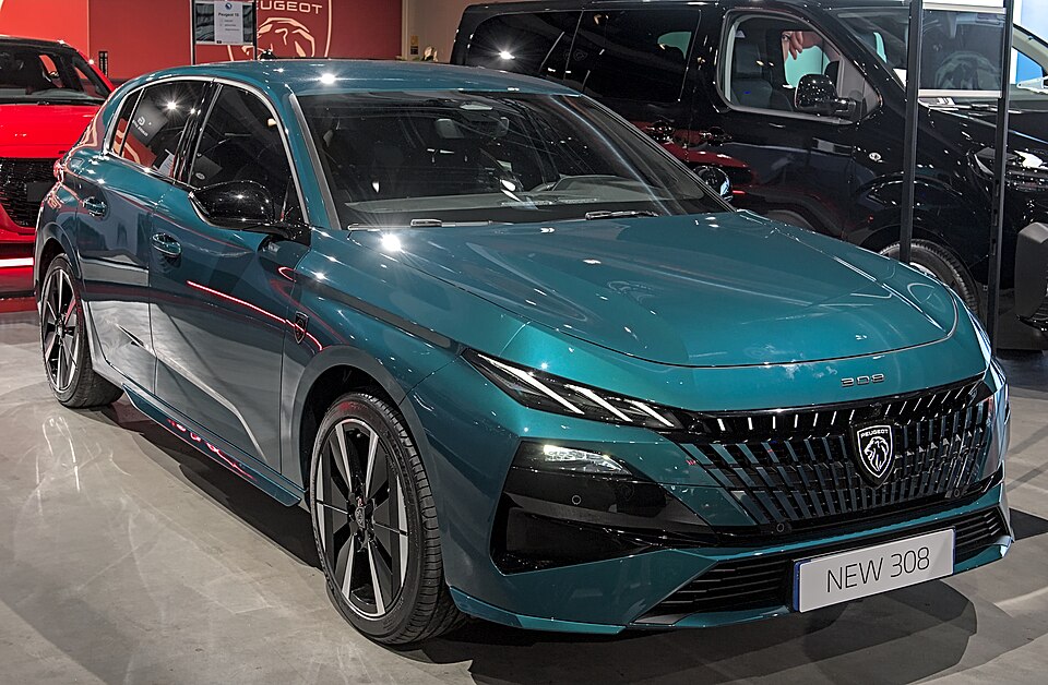 Peugeot 308 (or similar), available with car hire at Roscoff ferry port
