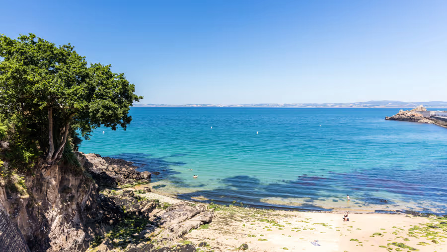 Pentrez beach near Le Domaine de Ker Ys, a Eurocamp parc in Brittany